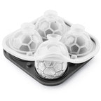 Four-cavity silicone soccer ball ice mold