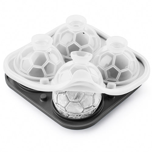 Four-cavity silicone soccer ball ice mold