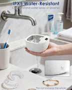 45kHz Portable Ultrasonic Retainer Cleaner – Denture, Aligner & Mouth Guard Cleaning Pod