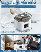 48kHz Portable Ultrasonic Cleaner for Retainers, Dentures & Jewelry