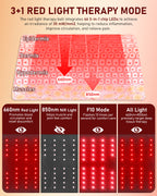 Infrared Red Light Therapy Belt with Heat & Vibration – Cordless Back Massage