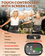 Infrared Red Light Therapy Belt with Heat & Vibration – Cordless Back & Waist Massager