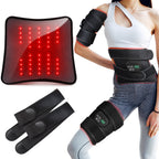 Infrared Red Light Therapy Belt with Heat & Vibration – Cordless Back Massage