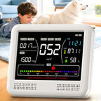 Smart Indoor Air Quality Monitor – CO₂, PM1.0 PM2.5 PM10 TVOC HCHO Air Tester