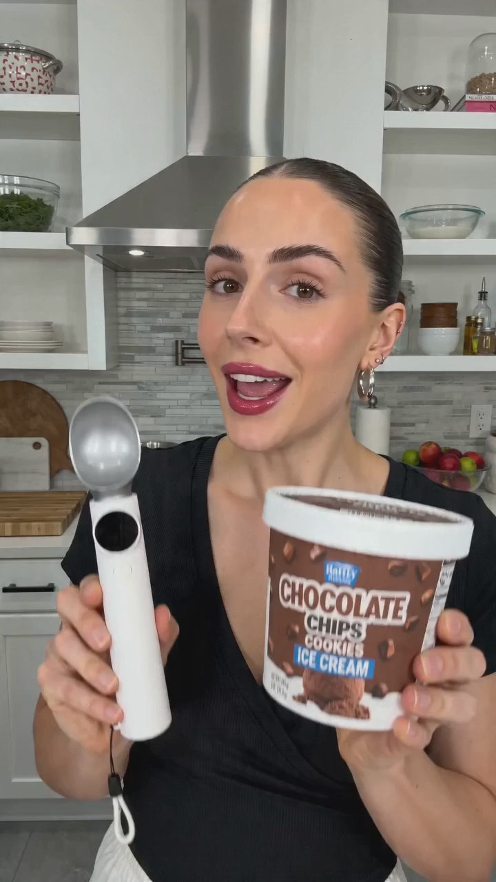 Heated Ice Cream Scoop for Hard Ice Cream Rechargeable Electric Scooper